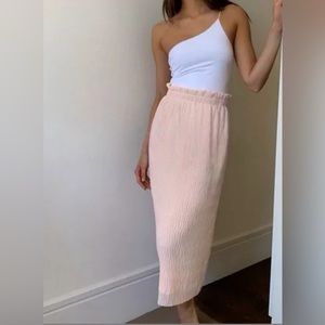 Artizia Babaton Gabriola Midi Skirt In Peach Colour Size Medium